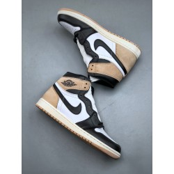 AJ 1 beige/blanc/noir
