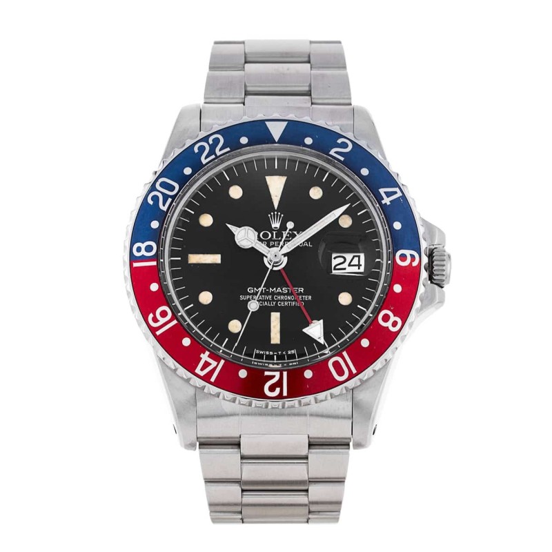Montre Rolex argent rouge/bleu
